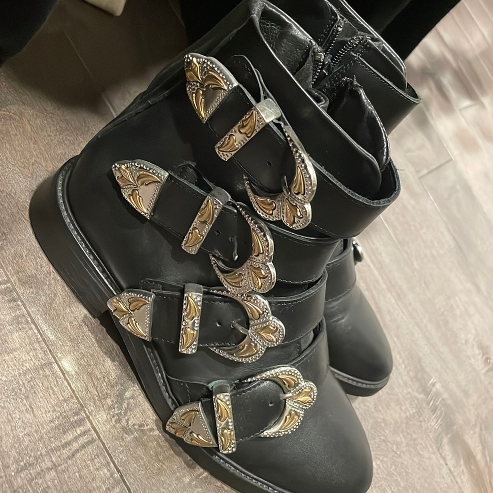 Maje black boots!